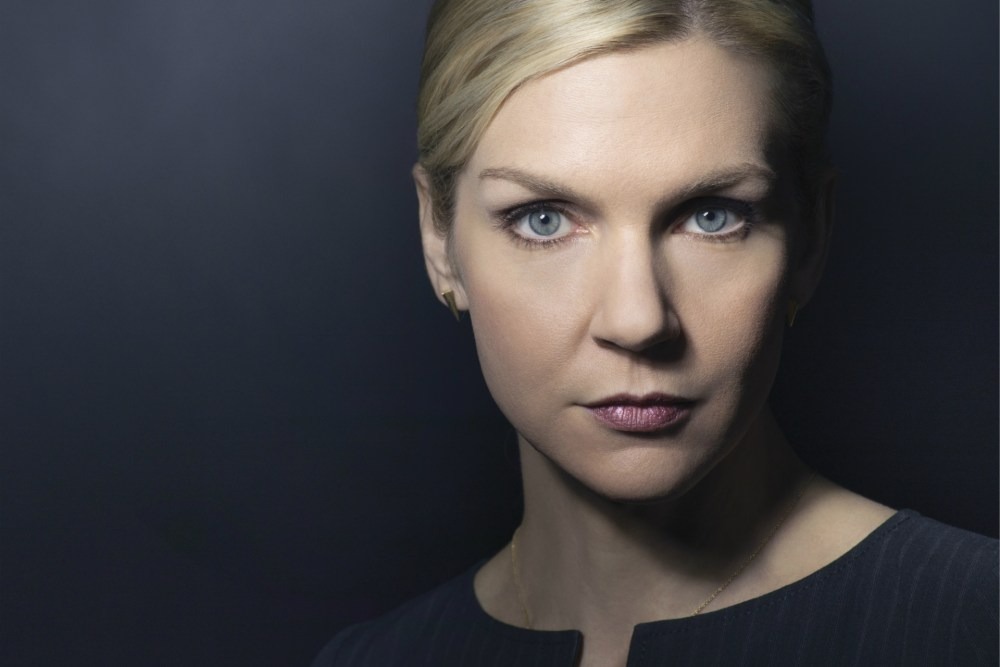 Rhea Seehorn playing as protagonist in Pluribus.